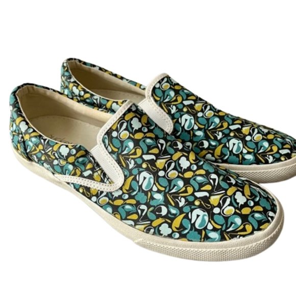 Bucketfeet Floral "Earth" Canvas Slip-Ons Travel-Ready - 8 - Picture 2 of 10